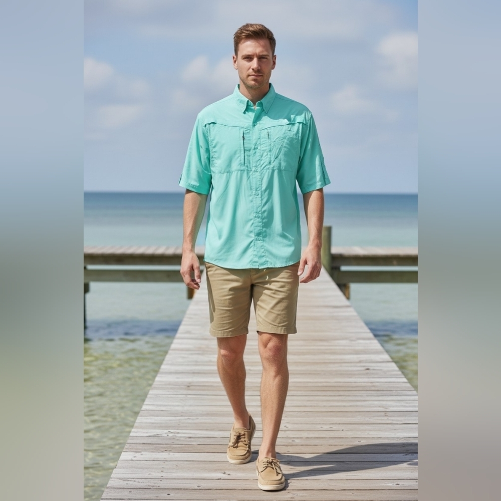 habit mens size xl fishing Outdoors Performance Shirt